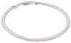 Sterling Silver Interlocking Geometric Link Bracelet, 7.25