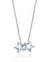 What's your sign? This beautifully rendered Twin Stars pendant necklace will help your stars align in polished sterling silver.