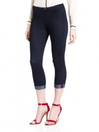 HUE Women's Cuffed Capri, Midnight, Medium HUE Women's Cuffed Capri, Midnight, Medium