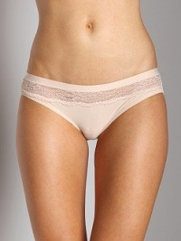 Calvin Klein Women's Perfectly Fit Evolution Bikini With Lace Trim - F3006,Skin,Large Calvin Klein Women's Perfectly Fit Evolution Bikini With Lace Trim - F3006,Skin,Large