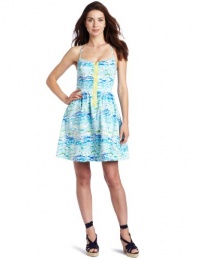 Lilly Pulitzer Women's Alexi Dress, Resort White High Tide, 10