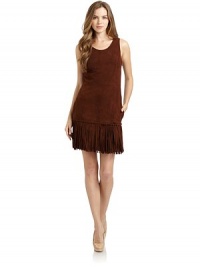 THE LOOKSuede design Round neckline Sleeveless Princess seams Fringe hemSide zip closureTHE FITAbout 35 from shoulder to hemTHE MATERIALLeatherFully linedCARE & ORIGINDry cleanImportedModel shown is 5'9 (175cm) wearing US size 4. THE LOOKSuede design Round neckline Sleeveless Princess seams Fringe hemSide zip closureTHE FITAbout 35 from shoulder to hemTHE MATERIALLeatherFully linedCARE & ORIGINDry cleanImportedModel shown is 5'9 (175cm) wearing US size 4.