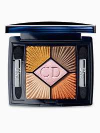 Between the shimmering azure of the Mediterranean sea and the blazing heat of the sand, The 2012 Dior Summer look invites us on the sundeck of the Croisette for a very chic escape. With a touch of French glamour, Mr Dior's beloved French Croisette unveils its warmth and freshness for an elegant and glamorous Summer. 5 Couleurs eyeshadow palettes dress up the eyes with luminescent sunny shades and fresh azure blues inspired by the most glamorous emblems of the French Riviera. Between the shimmering azure of the Mediterranean sea and the blazing heat of the sand, The 2012 Dior Summer look invites us on the sundeck of the Croisette for a very chic escape. With a touch of French glamour, Mr Dior's beloved French Croisette unveils its warmth and freshness for an elegant and glamorous Summer. 5 Couleurs eyeshadow palettes dress up the eyes with luminescent sunny shades and fresh azure blues inspired by the most glamorous emblems of the French Riviera.
