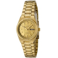 Seiko Women's SYM600K Seiko 5 Automatic Gold Dial Gold-Tone Stainless Steel Watch Seiko Women's SYM600K Seiko 5 Automatic Gold Dial Gold-Tone Stainless Steel Watch