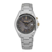 Seiko Men's SKA527 Kinetic Movement Stainless Steel Dark Beige Dial Watch Seiko Men's SKA527 Kinetic Movement Stainless Steel Dark Beige Dial Watch
