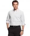 Check classic style off your list of things to get with this handsome shirt from Club Room.
