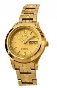 Seiko Women's SYME02 Seiko 5 Automatic Gold Dial Gold-Tone Stainless Steel Watch Seiko Women's SYME02 Seiko 5 Automatic Gold Dial Gold-Tone Stainless Steel Watch