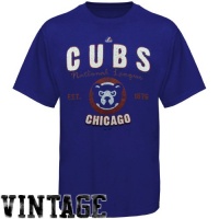 Chicago Cubs Retro Vintage Cooperstown Barney Blue T-Shirt Chicago Cubs Retro Vintage Cooperstown Barney Blue T-Shirt