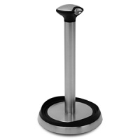 Simplehuman's Paper Towel Holder features a quick release knob that detaches with a light squeeze of the buttons on each side. A sturdy, stainless steel base remains steady when grabbing a paper towel, while a raised, grooved edge along the base is designed to keep from roll from unraveling. Carries a 5-year manufacturer's warranty. Simplehuman's Paper Towel Holder features a quick release knob that detaches with a light squeeze of the buttons on each side. A sturdy, stainless steel base remains steady when grabbing a paper towel, while a raised, grooved edge along the base is designed to keep from roll from unraveling. Carries a 5-year manufacturer's warranty.