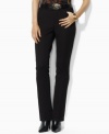 Rendered in smooth stretch cotton twill, Lauren by Ralph Lauren's Adelle pant channels sophisticated elegance in a classic silhouette with a sleek straight leg.