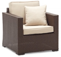 Strathwood Griffen All-Weather Wicker Chair, Dark Brown Strathwood Griffen All-Weather Wicker Chair, Dark Brown