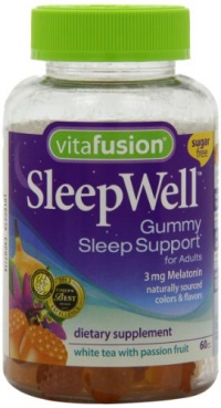 Vitafusion Sleep Well Gummy Sleep Support, 60 Count (Pack of 2) Vitafusion Sleep Well Gummy Sleep Support, 60 Count (Pack of 2)
