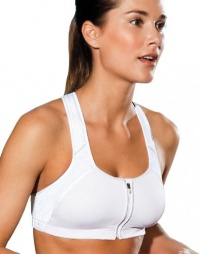 Champion Sport Zip Bra Womens Large-White Champion Sport Zip Bra Womens Large-White