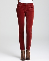 rag & bone/JEAN skinny corduroy pants prove weekends aren't just for denim. Cut in a low-rise silhouette, these colored pants are perfect any day of the week with flats or booties and your favorite boyfriend cardi. rag & bone/JEAN skinny corduroy pants prove weekends aren't just for denim. Cut in a low-rise silhouette, these colored pants are perfect any day of the week with flats or booties and your favorite boyfriend cardi.