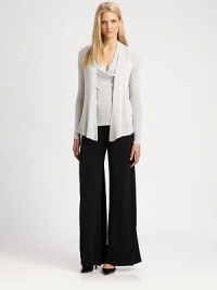 Made from plush Italian cotton blend, this sweater offers a draped silhouette and simple elegance.Open-front designLong sleevesAbout 25 from shoulder to hemCotton/polyesterDry cleanImported of Italian fabricSIZE & FIT Model shown is 5'9 (175cm) wearing a US size Small. Made from plush Italian cotton blend, this sweater offers a draped silhouette and simple elegance.Open-front designLong sleevesAbout 25 from shoulder to hemCotton/polyesterDry cleanImported of Italian fabricSIZE & FIT Model shown is 5'9 (175cm) wearing a US size Small.