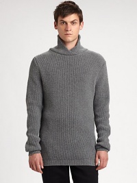 A soft-to-the-touch, pullover sweater with allover ribbed details.Allover ribbing50% viscose/25% merino wool/20% nylon/5% alpacaDry cleanImported A soft-to-the-touch, pullover sweater with allover ribbed details.Allover ribbing50% viscose/25% merino wool/20% nylon/5% alpacaDry cleanImported