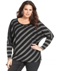 Seven7 Jeans striped plus size top is a must-get for your causal lineup. Seven7 Jeans striped plus size top is a must-get for your causal lineup.