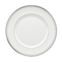 World-renowned fashion designer Monique Lhuillier collaborated with Waterford to create this fine bone china dinnerware collection. Drawing inspiration from the artful details that finish Lhuillier's brilliant couture bridal gowns, each piece in the assortment is decorated with polished platinum accents in a raised stitching design. World-renowned fashion designer Monique Lhuillier collaborated with Waterford to create this fine bone china dinnerware collection. Drawing inspiration from the artful details that finish Lhuillier's brilliant couture bridal gowns, each piece in the assortment is decorated with polished platinum accents in a raised stitching design.