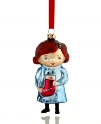 Show you believe in all the magic of Christmas with an adorable Yes, Virginia ornament featuring the little girl who famously asked, Is there a Santa Claus? Show you believe in all the magic of Christmas with an adorable Yes, Virginia ornament featuring the little girl who famously asked, Is there a Santa Claus?