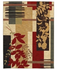 A soft palette of earthy tones set in floral and geometric patternwork creates a calming effect in the Corsica area rug. Crafted of EverTouch® nylon that is meticulously dyed for brilliant color recognition. A soft palette of earthy tones set in floral and geometric patternwork creates a calming effect in the Corsica area rug. Crafted of EverTouch® nylon that is meticulously dyed for brilliant color recognition.