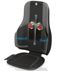 The very air you need! Slowly compressing and gently squeezing your sides & lumbar area, this cushion massager delivers relief and comfort to your tensest areas. Adjust the intensity from low to high, relax into soothing heat and select one of three programs for lower, upper & full back. 2-year warranty. Model MSI-CS775H. The very air you need! Slowly compressing and gently squeezing your sides & lumbar area, this cushion massager delivers relief and comfort to your tensest areas. Adjust the intensity from low to high, relax into soothing heat and select one of three programs for lower, upper & full back. 2-year warranty. Model MSI-CS775H.