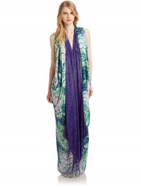 THE LOOKAllover butterfly printDraped side panelsSolid draped chiffon overlay at centerAngular cutouts at backBlouson bodiceConcealed back hook-and-eye closureTHE FITAbout 66 from shoulder to hemTHE MATERIALSilkFully linedCARE & ORIGINDry cleanMade in ItalyModel shown is 5'10 (177cm) wearing US size 4. THE LOOKAllover butterfly printDraped side panelsSolid draped chiffon overlay at centerAngular cutouts at backBlouson bodiceConcealed back hook-and-eye closureTHE FITAbout 66 from shoulder to hemTHE MATERIALSilkFully linedCARE & ORIGINDry cleanMade in ItalyModel shown is 5'10 (177cm) wearing US size 4.