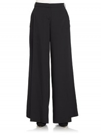 THE LOOKBanded waist with belt loopsPleated sidesZip flyBack welt pocketsWide leg silhouetteTHE FITRise, about 10Inseam, about 34THE MATERIALSilkCARE & ORIGINDry cleanImportedModel shown is 5'9 (175cm) wearing US size 4. THE LOOKBanded waist with belt loopsPleated sidesZip flyBack welt pocketsWide leg silhouetteTHE FITRise, about 10Inseam, about 34THE MATERIALSilkCARE & ORIGINDry cleanImportedModel shown is 5'9 (175cm) wearing US size 4.
