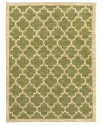 Reminiscent of classic Mediterranean textiles, this patterned area rug from Shaw Living presents a brilliant ogee design rendered in vibrant green. Woven in the USA of ultra-durable and supremely soft EverTouch® nylon, this rug offers a stately tradition to any room. Reminiscent of classic Mediterranean textiles, this patterned area rug from Shaw Living presents a brilliant ogee design rendered in vibrant green. Woven in the USA of ultra-durable and supremely soft EverTouch® nylon, this rug offers a stately tradition to any room.
