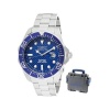 Invicta Men's 12563X Pro Diver Blue Carbon Fiber Dial Stainless Steel Watch with Grey/Blue Impact Case