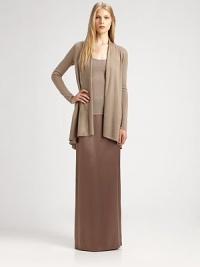 Luxe silk, in an elegant floor-length silhouette.Concealed side zipBack slitSilk liningAbout 45 from natural waistSilkDry cleanImportedModel shown is 5'11 (180cm) wearing US size 4. Luxe silk, in an elegant floor-length silhouette.Concealed side zipBack slitSilk liningAbout 45 from natural waistSilkDry cleanImportedModel shown is 5'11 (180cm) wearing US size 4.
