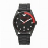 Emporio Armani Men's AR5892 Sport Quartz Rubber Strap Black Dial Watch