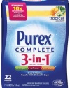 Purex Complete 3-in-1 Laundry Sheets, Tropical Escape, 22 Count