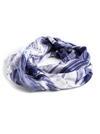 THE LOOKAllover abstract print with designer signatureHook-and-eye closureCan also be worn as a neck or wrist scarfTHE MEASUREMENTWidth, 7THE MATERIALSilkORIGINMade in Italy THE LOOKAllover abstract print with designer signatureHook-and-eye closureCan also be worn as a neck or wrist scarfTHE MEASUREMENTWidth, 7THE MATERIALSilkORIGINMade in Italy