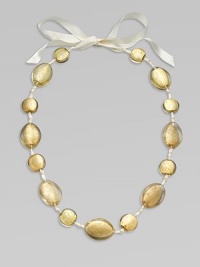 Assembled in New York City, this stunning resin necklace also features an ultra-feminine satin ribbon. Its adjustable length offers style versatility.Satin ribbonAdjustable, tie closureLength, about 68Imported Assembled in New York City, this stunning resin necklace also features an ultra-feminine satin ribbon. Its adjustable length offers style versatility.Satin ribbonAdjustable, tie closureLength, about 68Imported