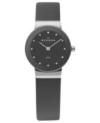 Smoky color blends with sleek steel to create a rich watch from Skagen Denmark. Smoky color blends with sleek steel to create a rich watch from Skagen Denmark.