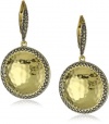 Judith Jack Gold Reef Gold-Plated Sterling Silver Marcasite Pave Disc Drop Earrings