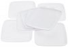 Mozaik Square Plates, White (9-inch), 8-Count Packages (Pack of 8)