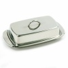 Norpro 282 Stainless Steel Double Covered Butter Dish, Silver