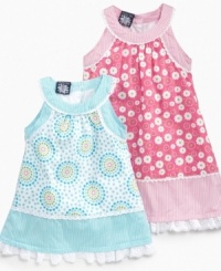 Pump up her wardrobe with patterns in one of these stylish sundresses from So La Vita. Pump up her wardrobe with patterns in one of these stylish sundresses from So La Vita.
