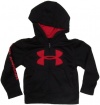 Under Armour Boys Hoodie with Contrast Logo Graphic (2T-7) Black, 7