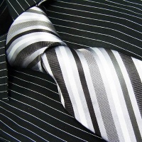 Brand New B. Boss Black Grey Silver Striped Silk Mens Neck Tie Zl1097 Brand New B. Boss Black Grey Silver Striped Silk Mens Neck Tie Zl1097