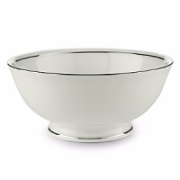 Double bands of platinum set in a distinctive Lenox pattern are an elegant accompaniment to your favorite recipes. Double bands of platinum set in a distinctive Lenox pattern are an elegant accompaniment to your favorite recipes.