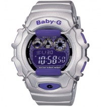 Casio #BG1006SA-8 Women's Metallic Silver Chronograph Alarm Baby G Watch Casio #BG1006SA-8 Women's Metallic Silver Chronograph Alarm Baby G Watch