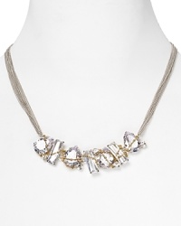 Get super dramatic with this cluster necklace from ABS by Allen Schwarz. Crafted of metal and set with crystals, it is the perfect showpiece for the modern day ice princess. Get super dramatic with this cluster necklace from ABS by Allen Schwarz. Crafted of metal and set with crystals, it is the perfect showpiece for the modern day ice princess.
