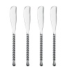 Gourmet Settings Silver Tear Stainless Steel Spreaders set of 4.