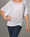 Michael Stars Dolman Relax Top, White (One Size)