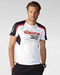RLX's sought-after tee is rendered in soft jersey with a bold graphic at the chest for modern athletic appeal. RLX's sought-after tee is rendered in soft jersey with a bold graphic at the chest for modern athletic appeal.