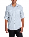 Kenneth Cole Men's Pieced Mini Check Shirt