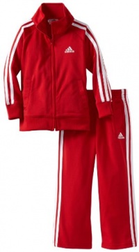 adidas Boys 2-7 Core Tricot Set, Red, 3T