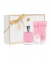 Make every second of life feel like a MIRACLE. For the Holiday, this sensual spicy floral fragrance collection is bursting with the zest of brilliant Freesia, peppered with Ginger and serenely balanced by warm Amber notes. Gift Set Contains: Miracle 1.7 oz. Fragrance Spray, Miracle 3.4 oz. Body Lotion, Miracle 3.4 oz. Bath & Shower Gel. 